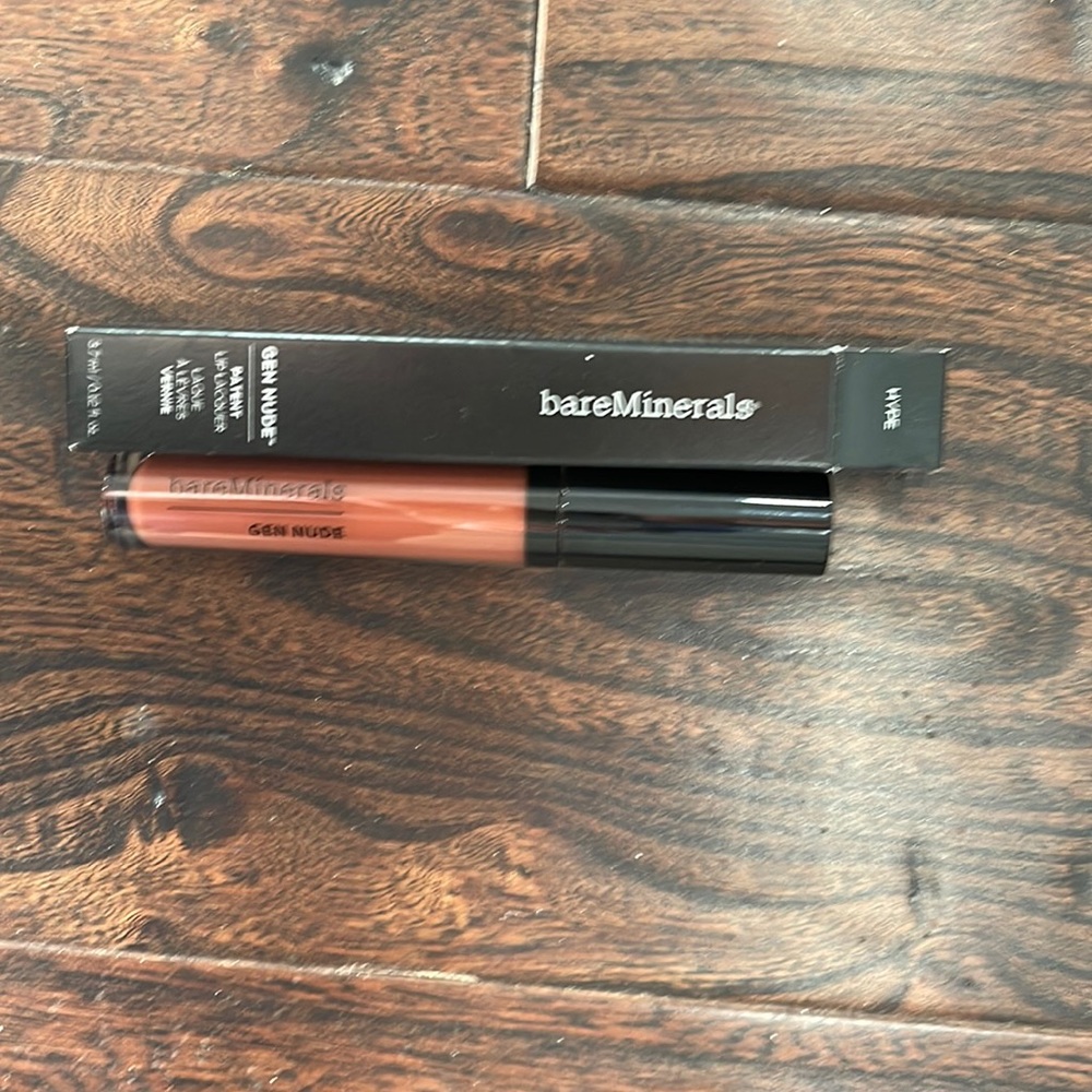 Bare Minerals Gen Nude Patent Lip Lacquer in color “hype”